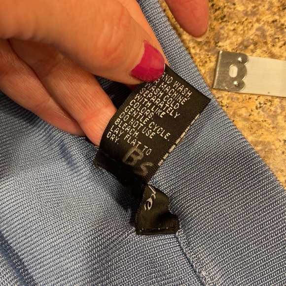 Just Reduced NWT Amore Knitwear Blue Skirt and Top Set Medium Stretchy - Picture 13 of 15